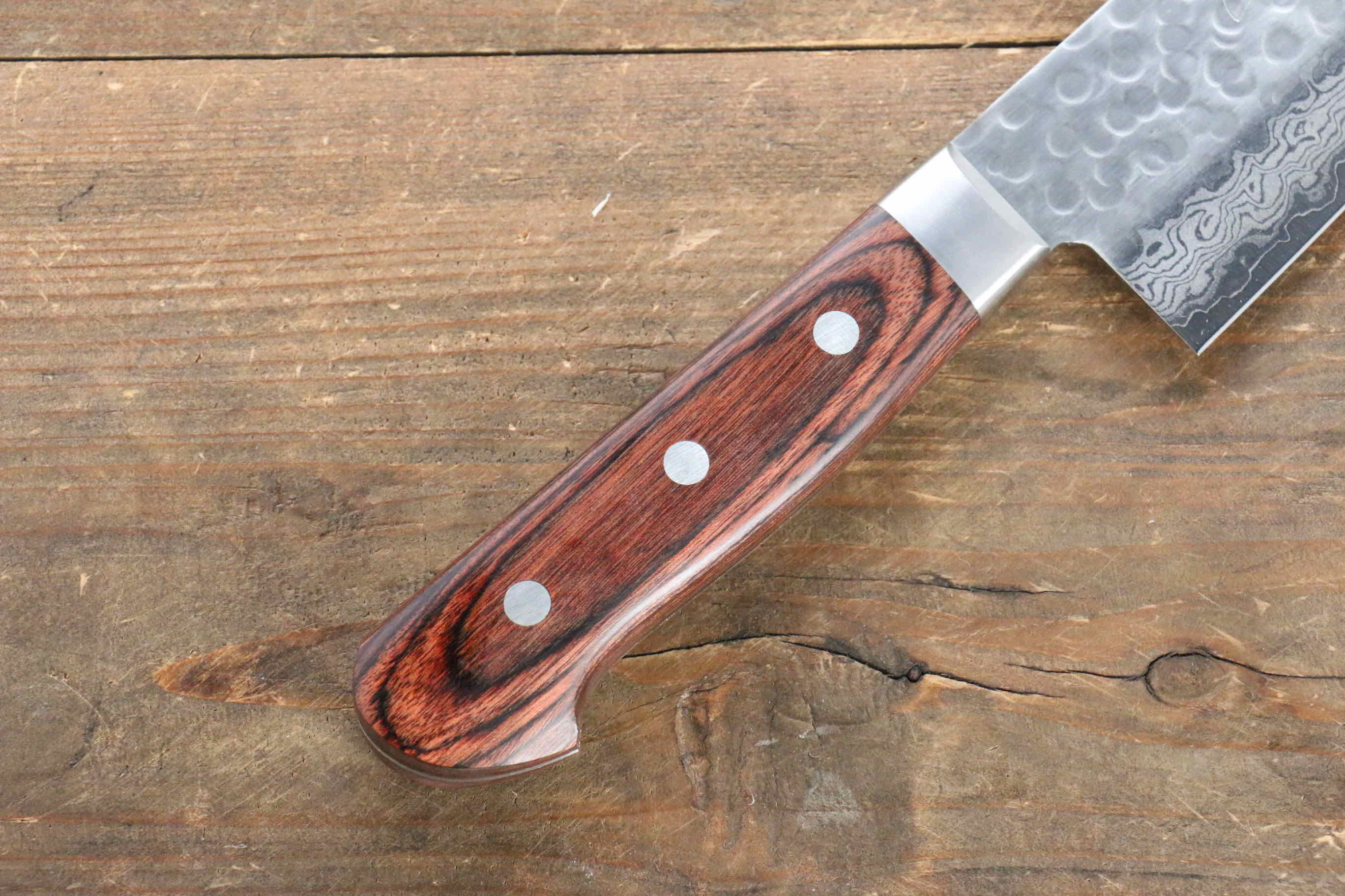 Premium Jikko VG10 17-Layer Kiritsuke Gyuto Japanese Chef Knife 230mm with Mahogany Handle - Perfect for Sushi, Sashimi & Precision Vegetable Cutting