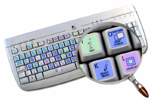 Adobe Lightroom Galaxy Series Keyboard Labels - 12x12 Inch Stickers for Lightroom Shortcuts & Photo Editing - Perfect for Photographers & Graphic Designers