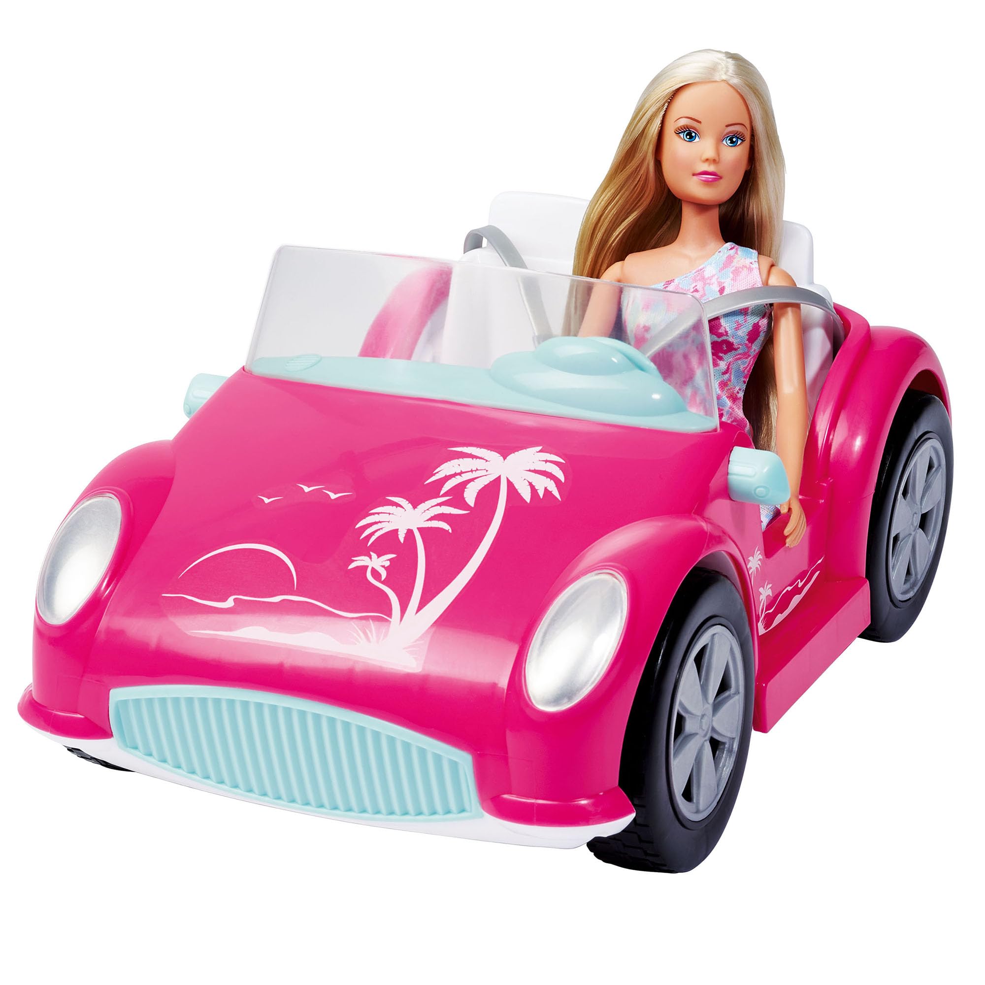 Simba Toys Steffi Love Beach Car and Doll Set - Perfect for Kids' Outdoor Play, Beach Trips, and Summer Adventures