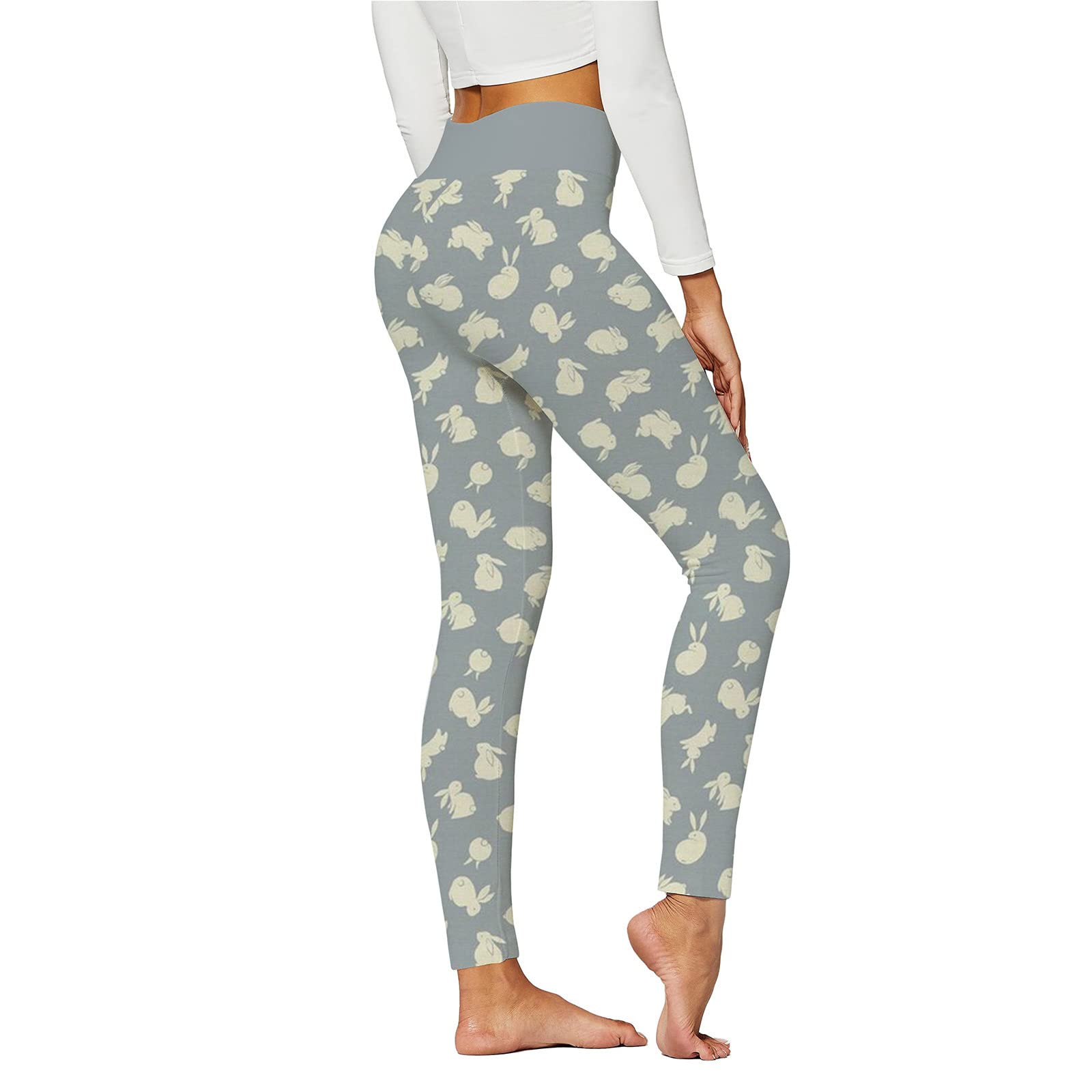 Smooto High Waist Yoga Pants - Tummy Control & Butt Lift for Workout & Running (Gray)