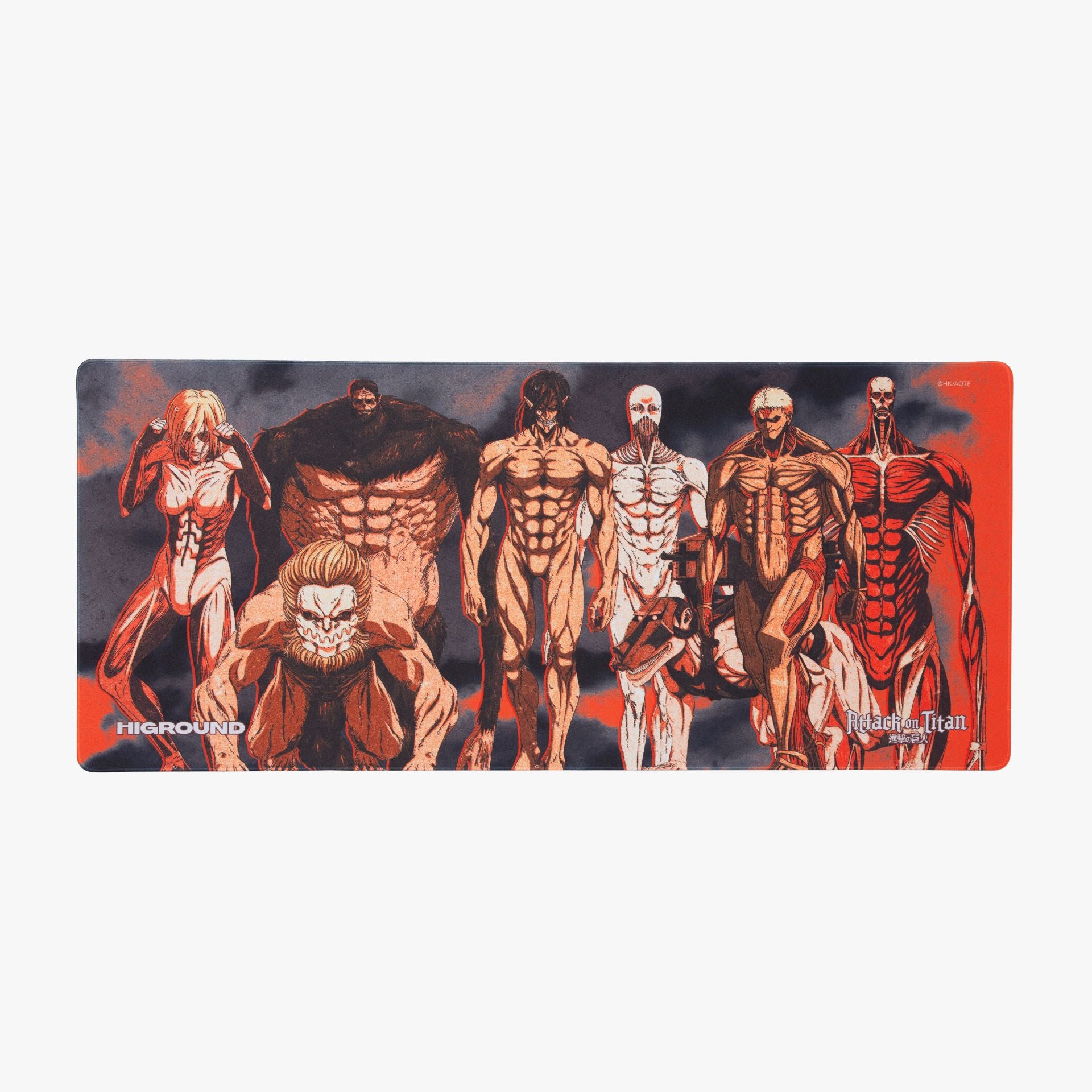 AOT2 x HG XL Gaming Mousepad - Attack on Titan Themed Large Mouse Pad for PC & Laptop - Perfect for Gaming, Office Work, and Anime Fans