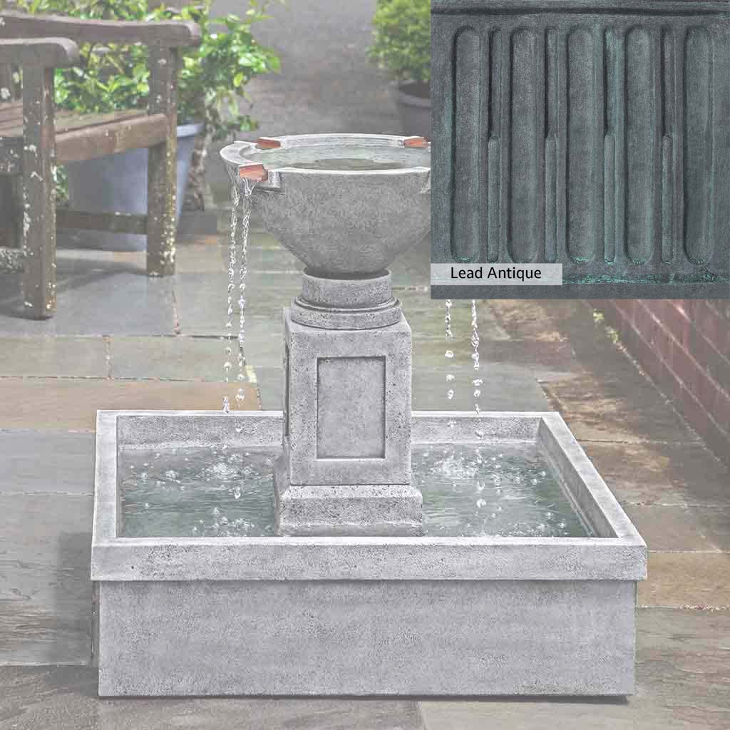 Campania International Rittenhouse Outdoor Garden Fountain - Classic Tiered Water Feature for Patio, Yard, and Landscape Decor