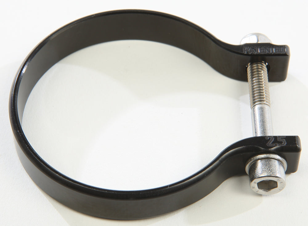 2.5 Inch Heavy Duty Black Strap Clamp - Secure Pipes, Hoses & Cables - Perfect for Plumbing, Automotive & DIY Projects