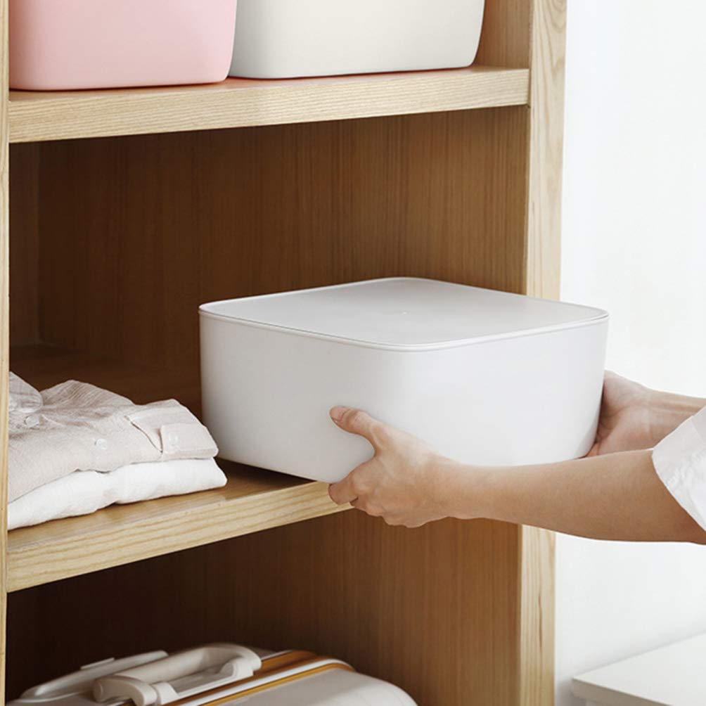 TOPBATHY Hanging Closet Drawers Organizer - Stackable Storage Baskets for Closet, Vanity & Dressing Table - White Bra Storage Box | Perfect for Bedroom, Bathroom & Wardrobe Organization