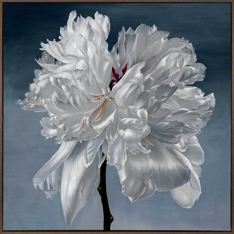Blomst Canvas Art Print - Scandinavian Floral Wall Decor for Living Room, Bedroom & Office - Premium Handmade Painting for Home & Office Decor