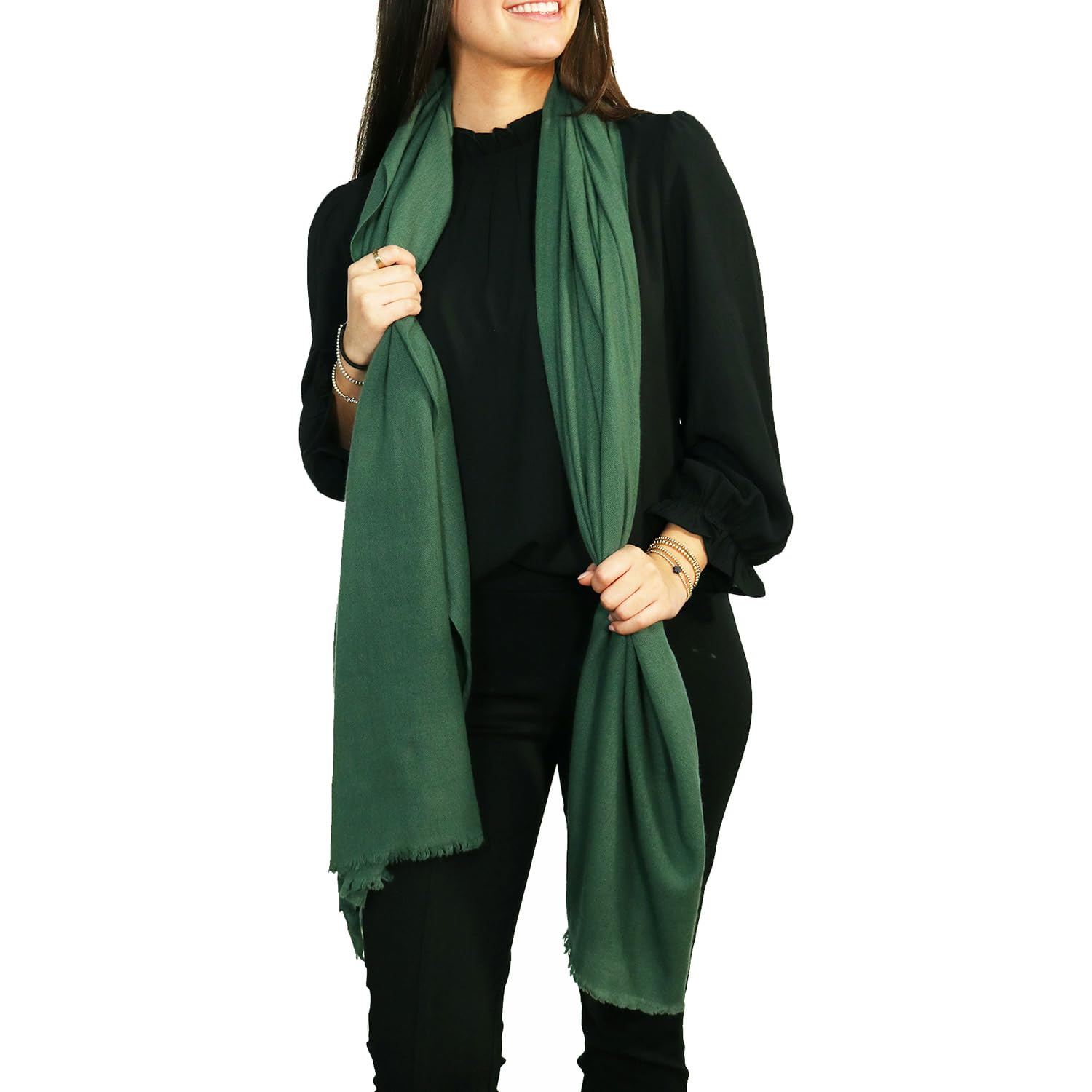 Luxury Portolano Cashmere Pashmina Wrap - Soft & Warm Shawl for Women - Perfect for Winter, Evening Events & Travel Accessories