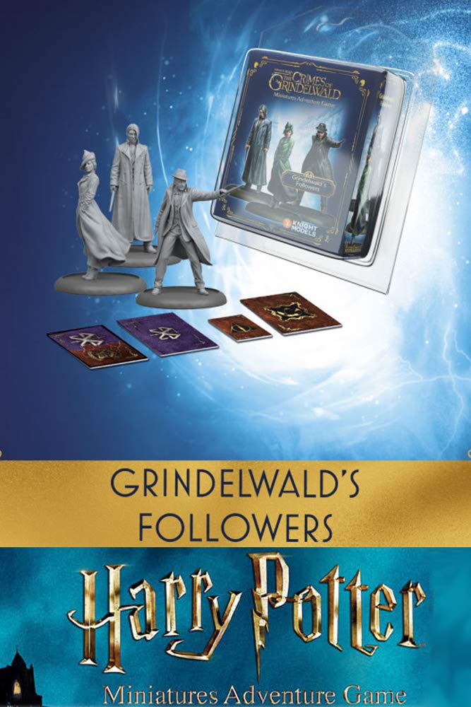Harry Potter Miniature Game: Grindelwald's Followers – 35mm Scale Unpainted Expansion Set for Wizarding World Tabletop Battles