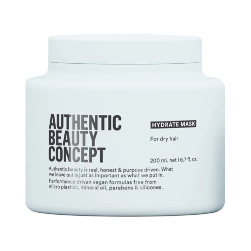 Authentic Beauty Concept Hydrate Mask 6.7 oz - Deep Moisturizing Facial Treatment for Dry Skin - Perfect for Spa Nights & Post-Workout Skin Recovery