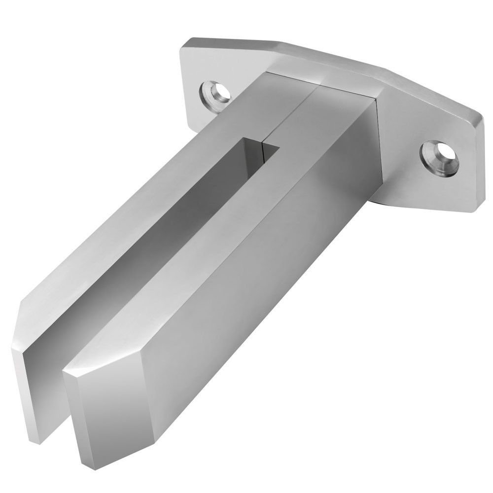 Frameless Glass Pool Fence Hinge - Aluminum Spigot Clamp for DIY Swimming Pool Balustrade (2-Pack) - Perfect for Modern Backyard, Patio & Deck Safety Railings