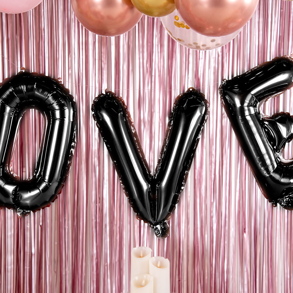 Balloonify Black Mylar Letter V Balloon - 16 Inch Large Foil Alphabet Balloon for Birthday Party Decorations, Wedding, Anniversary & Graduation Celebrations