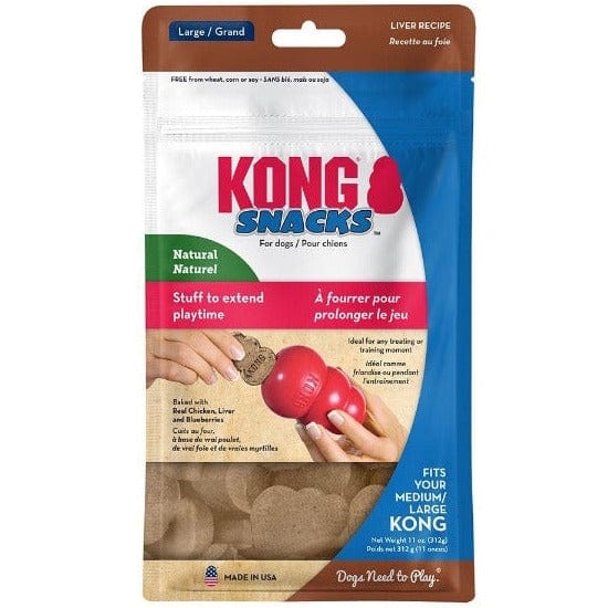Premium KONG Liver Dog Treats - Natural & Healthy Training Rewards for Small & Large Dogs - Perfect for Training, Chewing & Dental Health