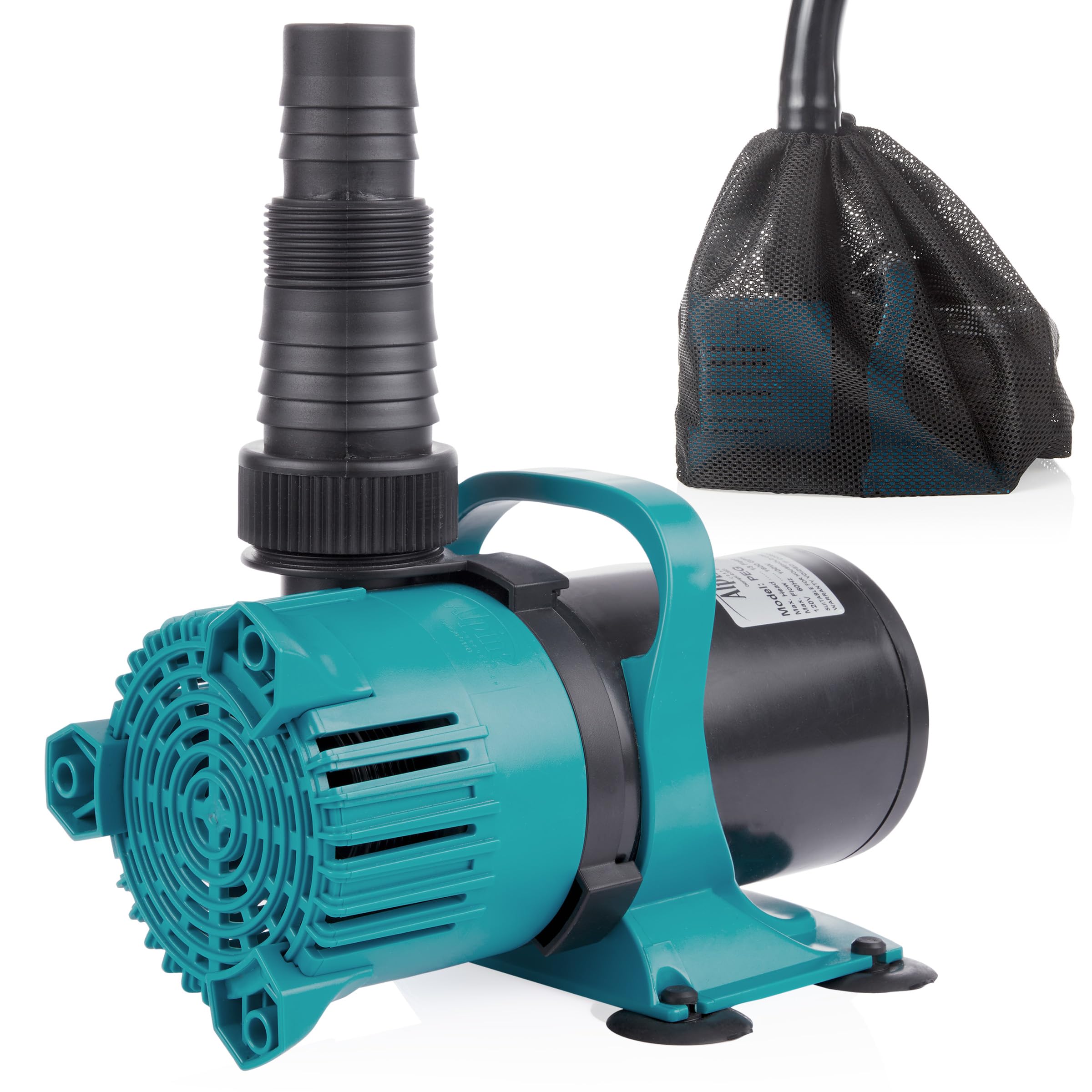 Alpine Corporation 3000 GPH Energy Efficient Water Pump - Submersible Pond Pump for Fountains, Waterfalls, Aquariums & Hydroponics | Perfect for Outdoor Garden Ponds & Indoor Water Features
