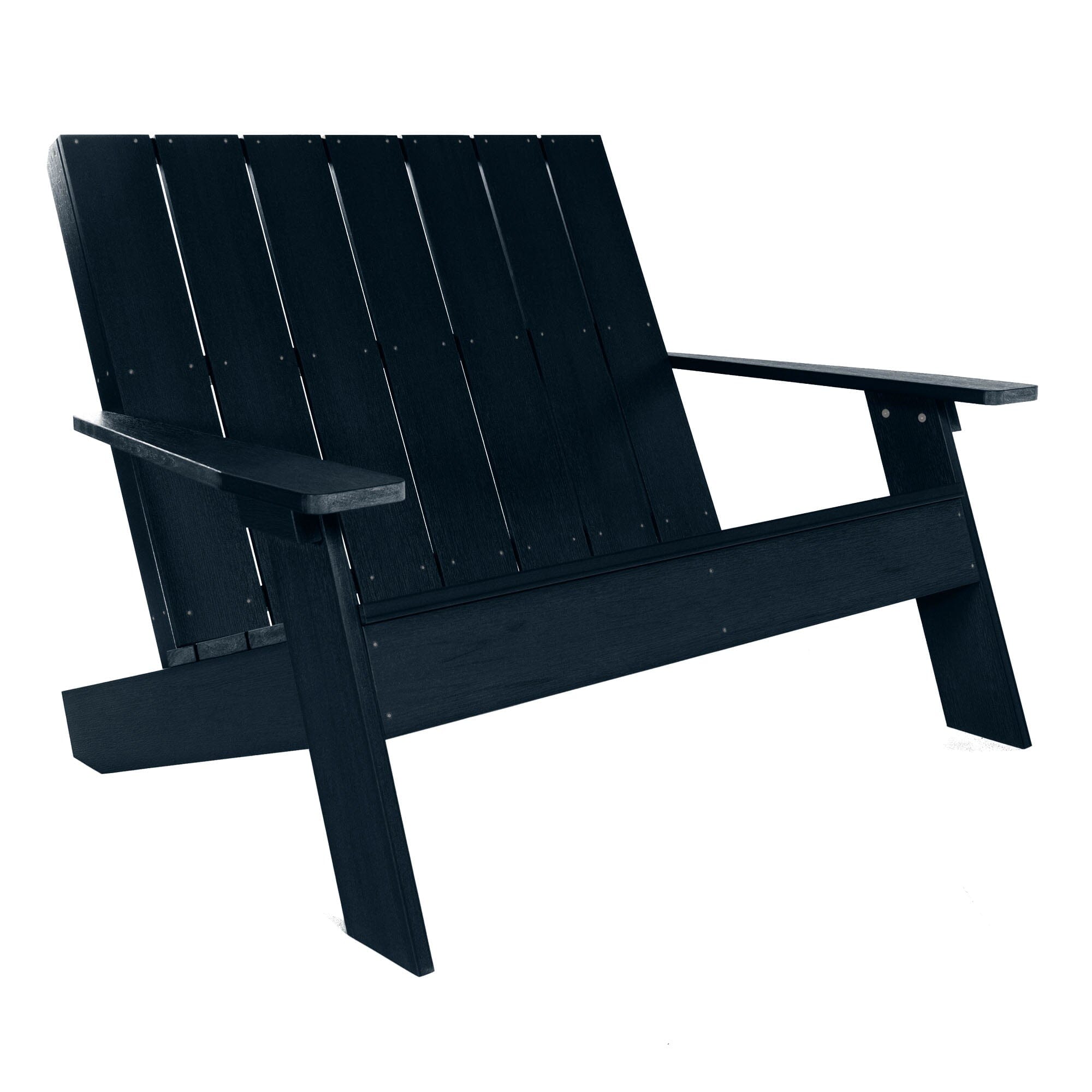 Refurbished Italica Modern Double Wide Adirondack Chair - Outdoor Patio Furniture for Garden, Poolside & Backyard Relaxation