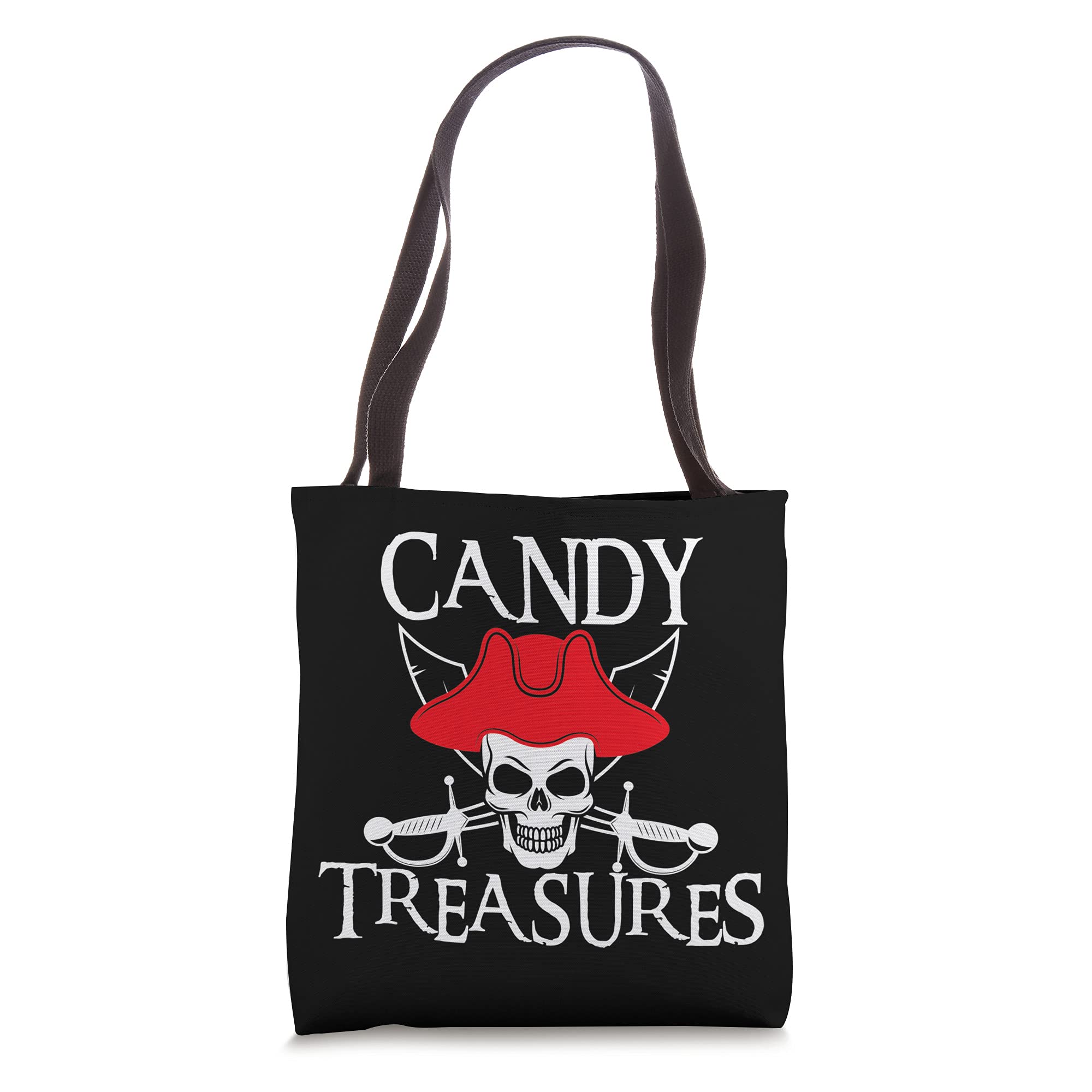Halloween Pirate Costume Trick or Treat Tote Bag for Kids - Candy Collection Pouch - Perfect for Halloween Parties, Trick or Treating & Dress Up