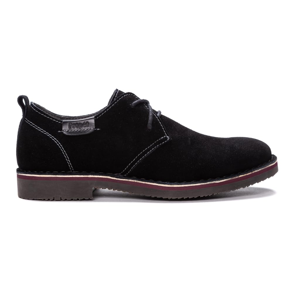 Propet Men's Finn Oxford Casual Shoes - Comfortable & Stylish Black Dress Shoes for Work, Walking & Everyday Wear