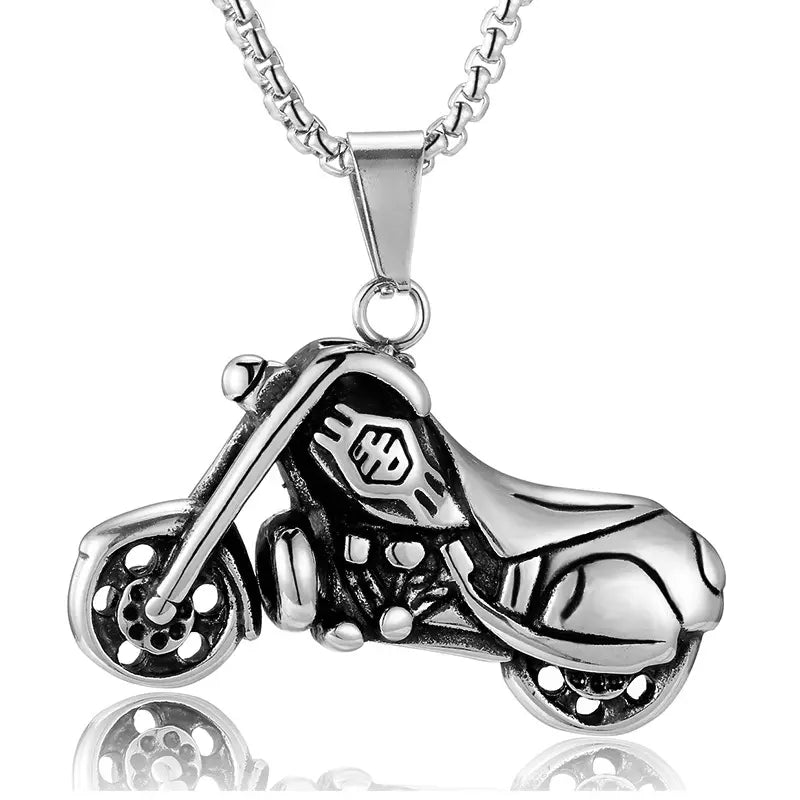 Stylish Motorcycle Pendant Necklace for Men & Women - Biker Jewelry Gift for Riders, Motorcycle Enthusiasts - Perfect for Everyday Wear, Biker Events & Motorcycle Rallies