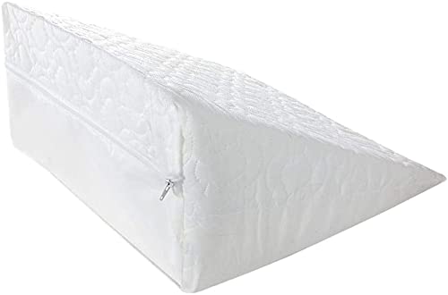 OrthoLift Memory Foam Wedge Pillow for Bed & Couch - Ergonomic Reading & Relaxation Cushion - Perfect for Back Pain Relief, Acid Reflux & Post-Surgery Support