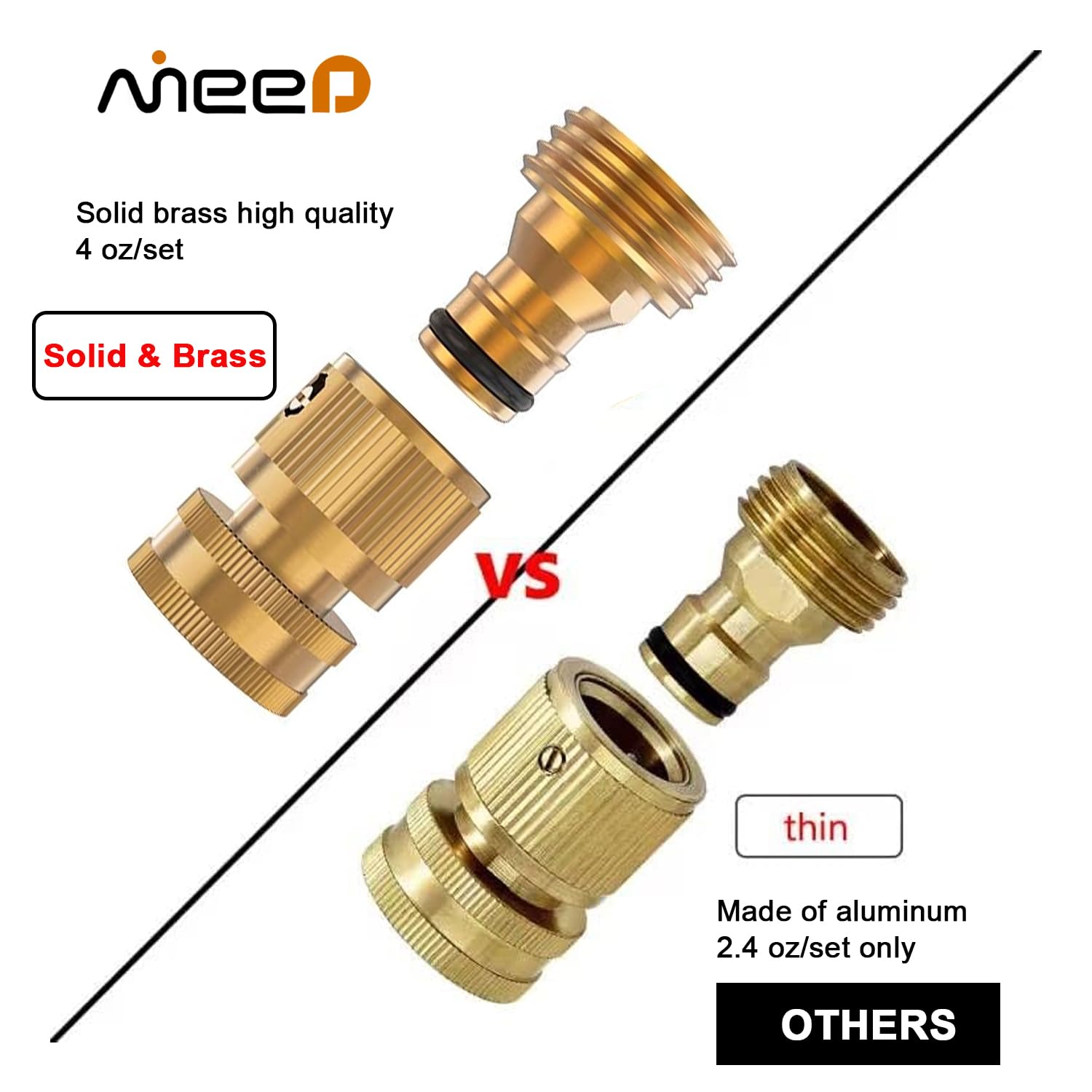 Solid Brass 3/4