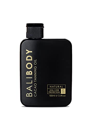 Organic Cacao Tanning Oil for Sun-Kissed Glow - Natural Bronzing & Hydrating Lotion for Beach, Pool & Vacation - Vegan & Cruelty-Free