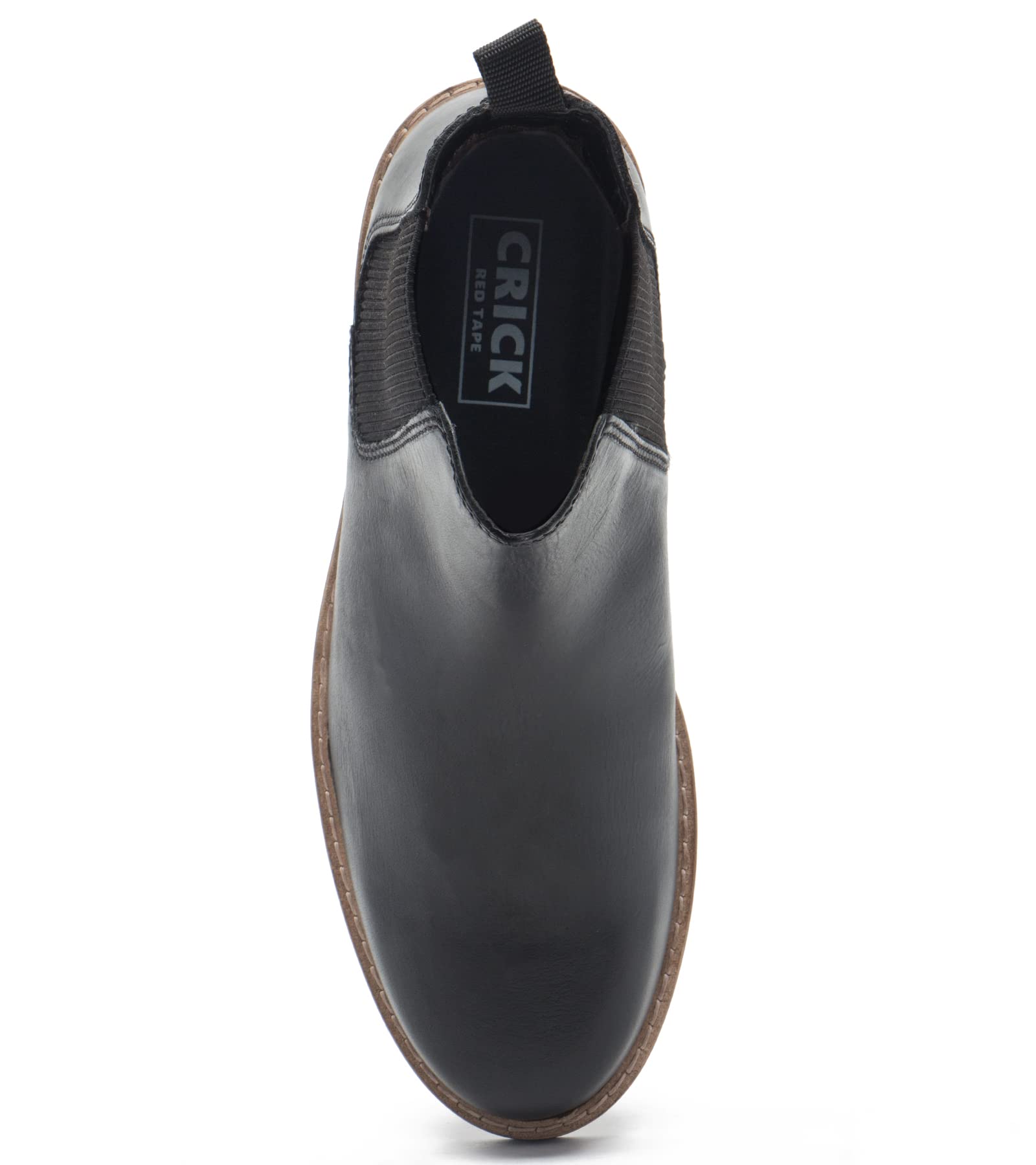 Red Tape Men's Chelsea Boots - Waterproof Leather Ankle Boots for Men | Slip On Casual & Dress Shoes | Perfect for Work, Outdoor & Winter Wear