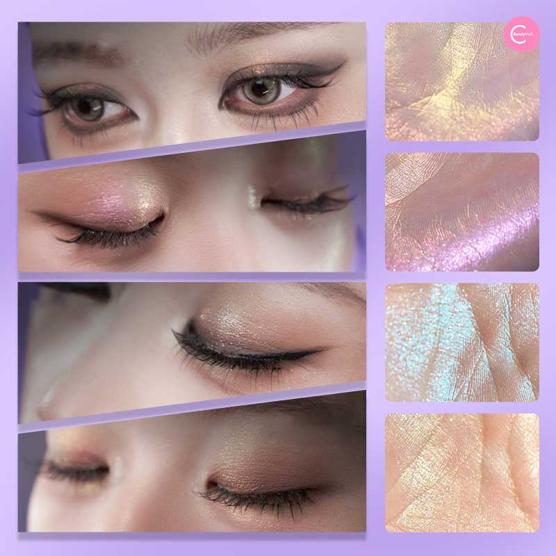 ORIGINAL ARTIST Chameleon 4-Color Highlighter Palette - Professional Makeup for Contouring & Glowing Skin | Perfect for Daily Use, Special Occasions & Photoshoots