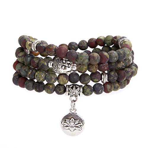 Bloodstone-Lotus OM-Buddha