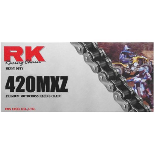 RK 420MXZ Heavy-Duty Motorcycle Chain - High-Performance Drive Chain for Dirt Bikes, ATVs & Off-Road Vehicles - Durable O-Ring Design for Smooth Riding & Long-Lasting Performance - Perfect for Trail Riding, Motocross & Adventure Touring