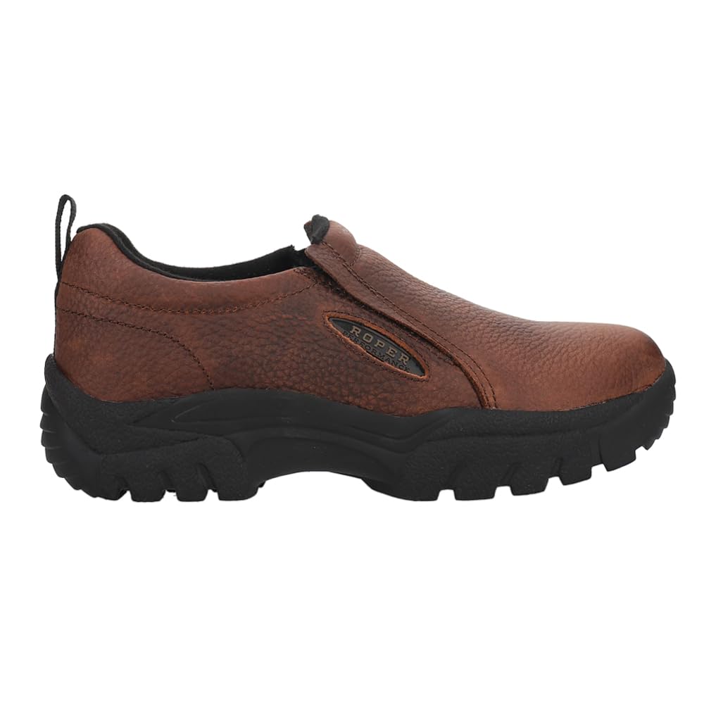 ROPER Men's Slip-On Casual Shoes - Comfortable & Lightweight Brown Loafers for Walking & Travel - Size 11.5 D (Medium Width) - Perfect for Office, Driving & Everyday Wear