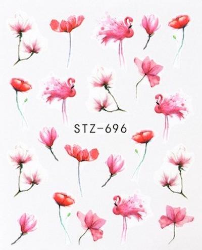 STZ Collection Nail Art Water Transfer Decals - DIY Nail Stickers for Manicure & Pedicure | Perfect for Parties, Weddings, and Special Occasions