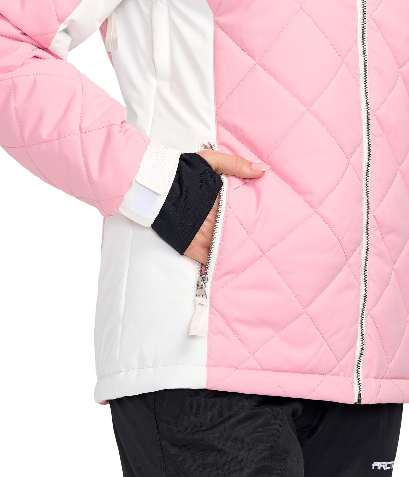 Women's Waterproof Ski Jacket - Bright Colorful Hooded Snow Jacket for Adults | Tipsy Elves Après Ski Outerwear | Perfect for Skiing, Snowboarding & Winter Adventures