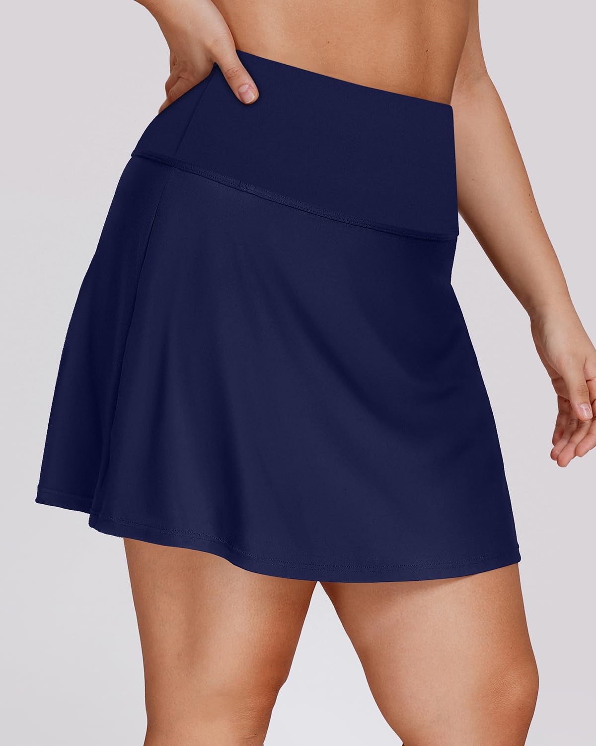 Daci Women's Plus Size Tummy Control Swim Skirt - High Waisted Athletic Swimsuit Bottom for Swimming, Beach & Water Aerobics