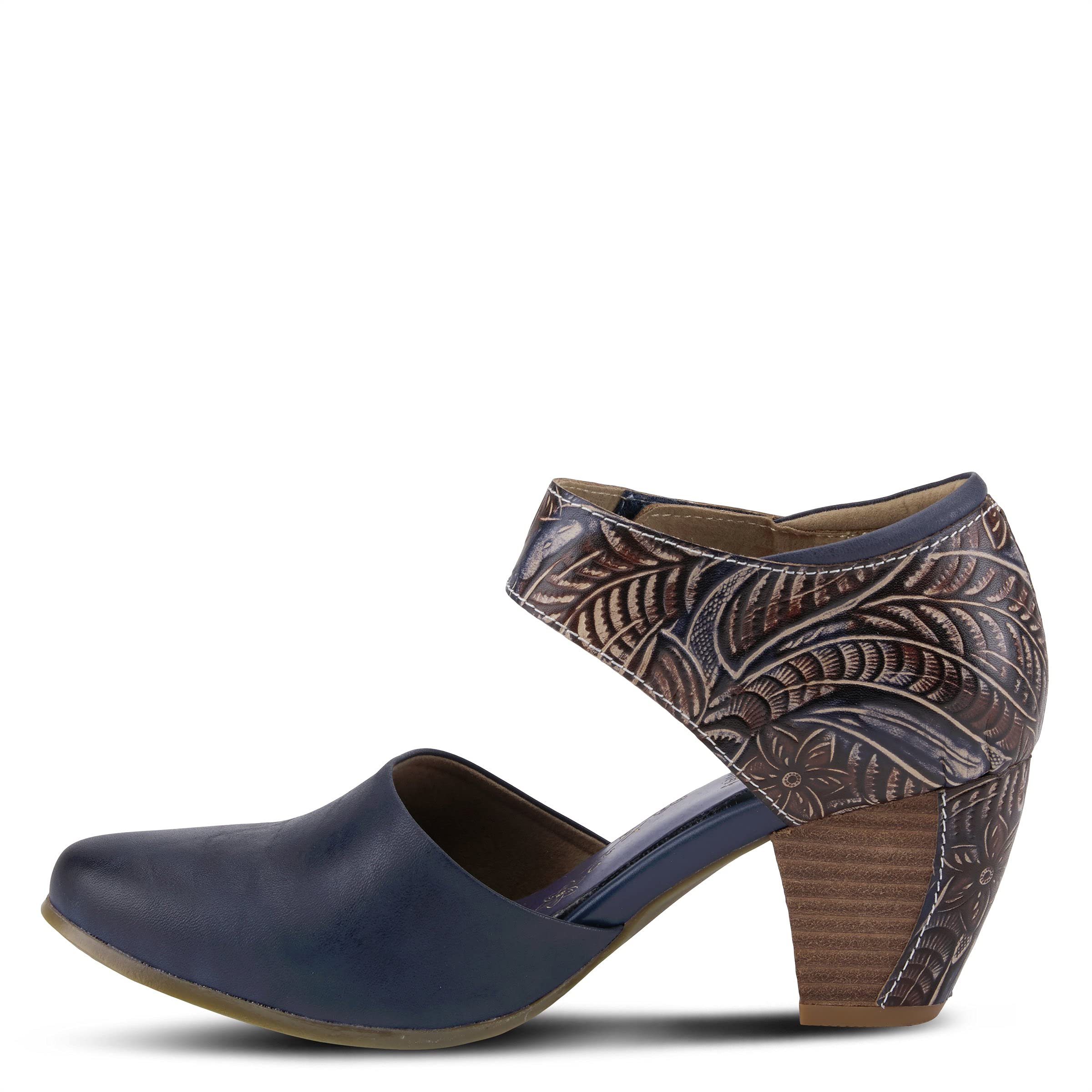 Spring Step L'Artiste Women's Comfortable Toolie Pump - Stylish Low Heel Dress Shoes for Work, Office & Special Occasions