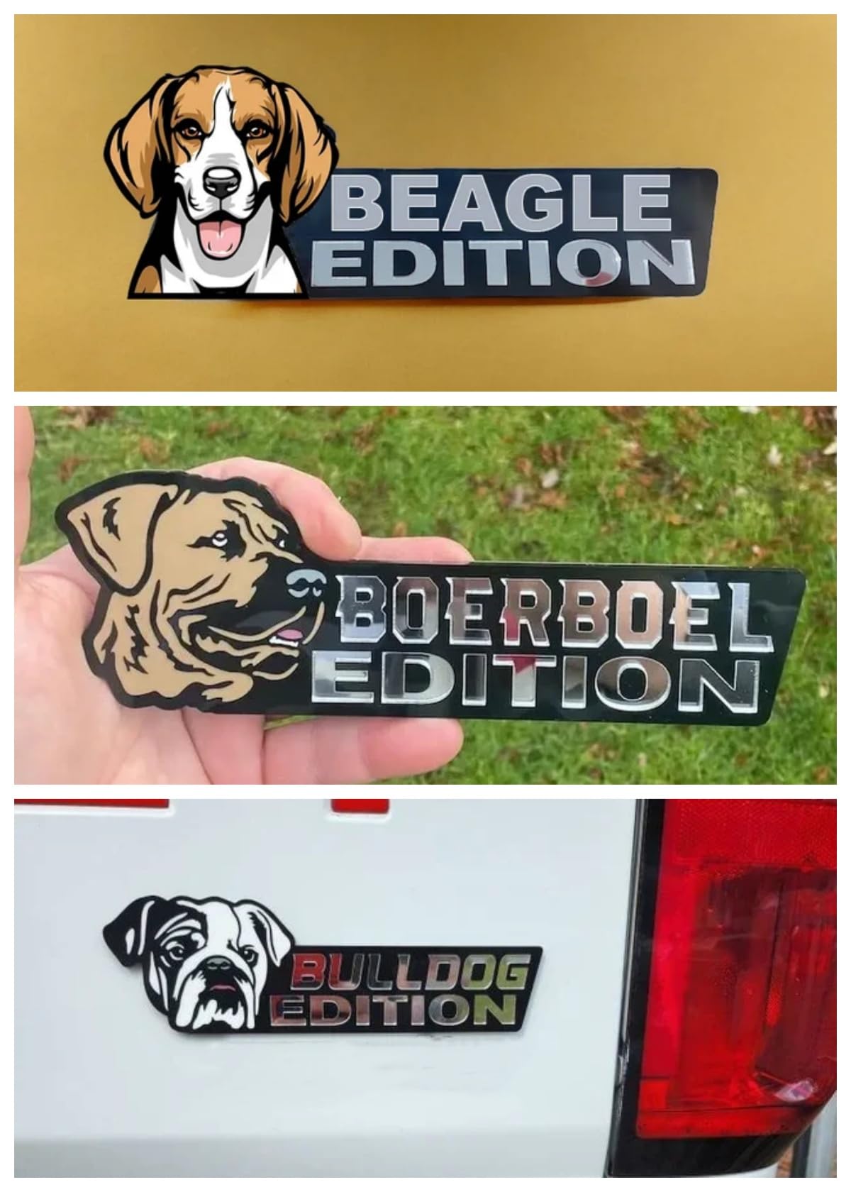 3D Laser Cut Dog Car Emblem - Great Dane Vehicle Badge for Cars, Trucks, RVs & Boats | Funny Animal Decorative Sticker for Automotive Exterior | Unique Pet Lover Gift Idea (Perfect for Dog Owners & Car Enthusiasts)