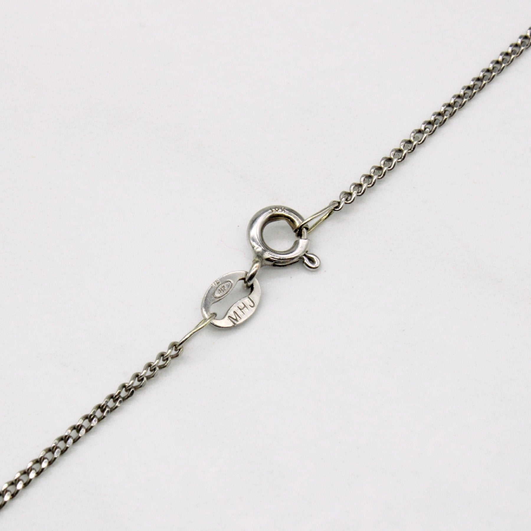 10K White Gold Curb Link Chain Necklace 23 Inches - Elegant Jewelry for Women, Perfect for Everyday Wear, Parties, and Gifts