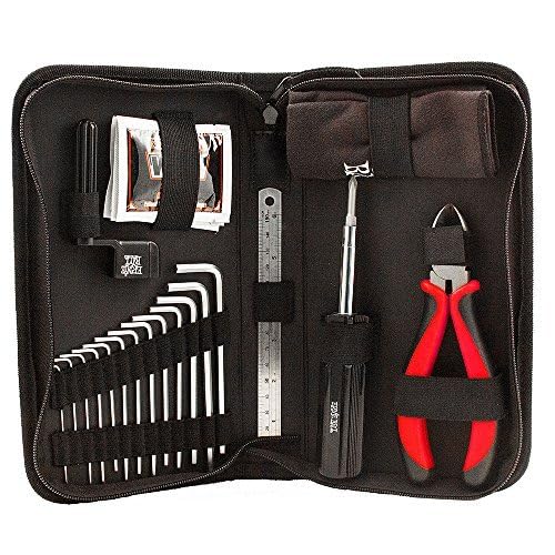Ernie Ball Musician's Tool Kit (P04114) Black - Essential Guitar Maintenance Tools for Musicians - Perfect for Guitar String Changing, Cleaning, and Setup at Home or Studio
