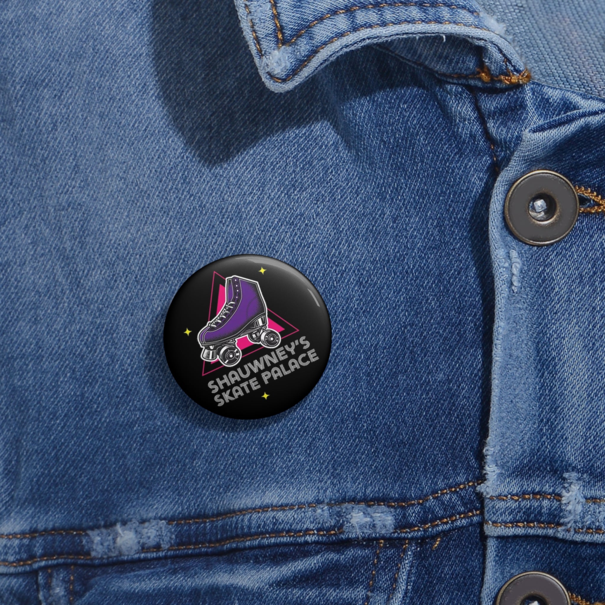Shauwney's Skate Palace Pin Button - Collectible Skateboarding Badge for Jackets, Hats & Backpacks - Perfect for Skateboarders & Roller Skaters