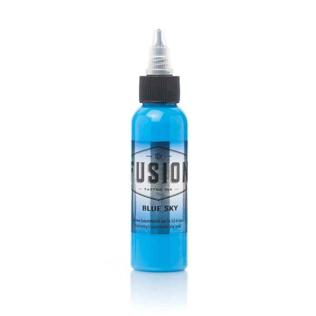 Premium Blue Sky Fusion Ink - 1 oz Bottle for Calligraphy, Art & DIY Projects - High-Quality Water-Based Ink for Professional & Hobby Use