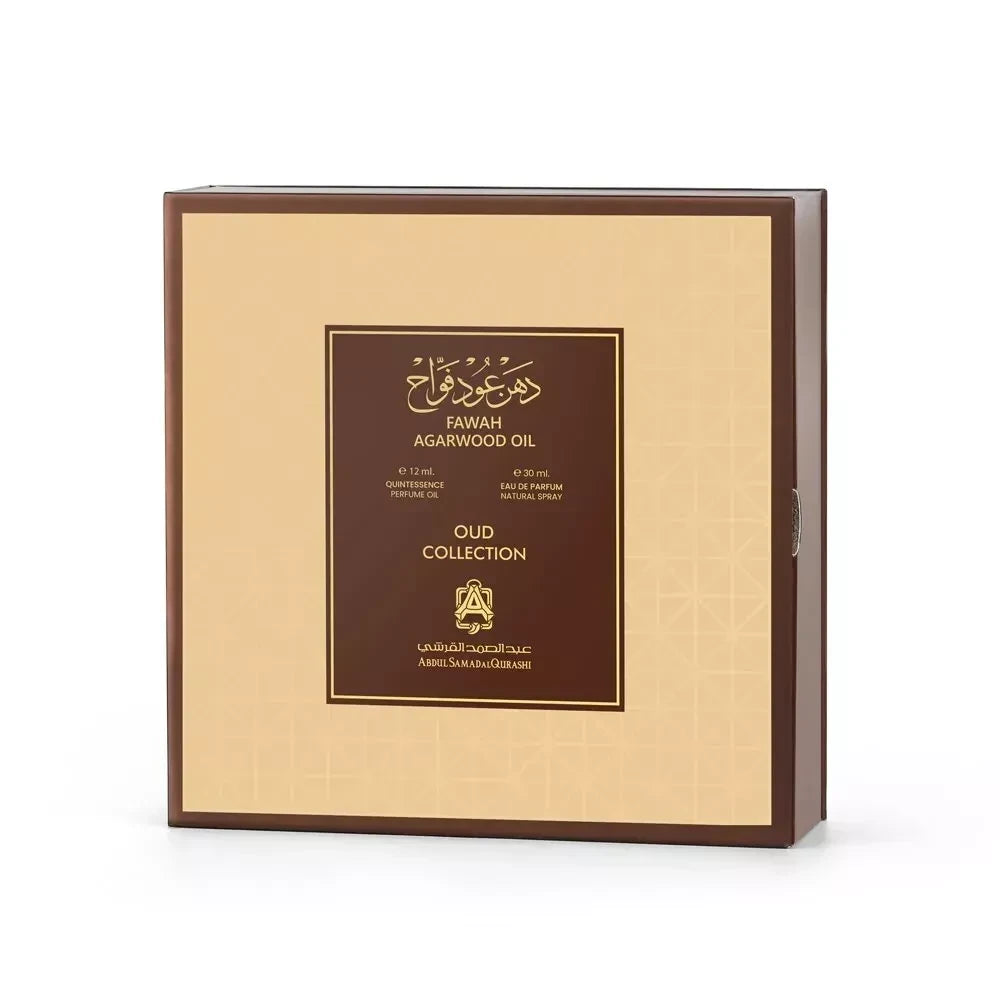 Premium Fawah Agarwood 12ml Essential Oil & 30ml EDP Perfume Set - Luxury Scent for Aromatherapy, Meditation & Special Occasions