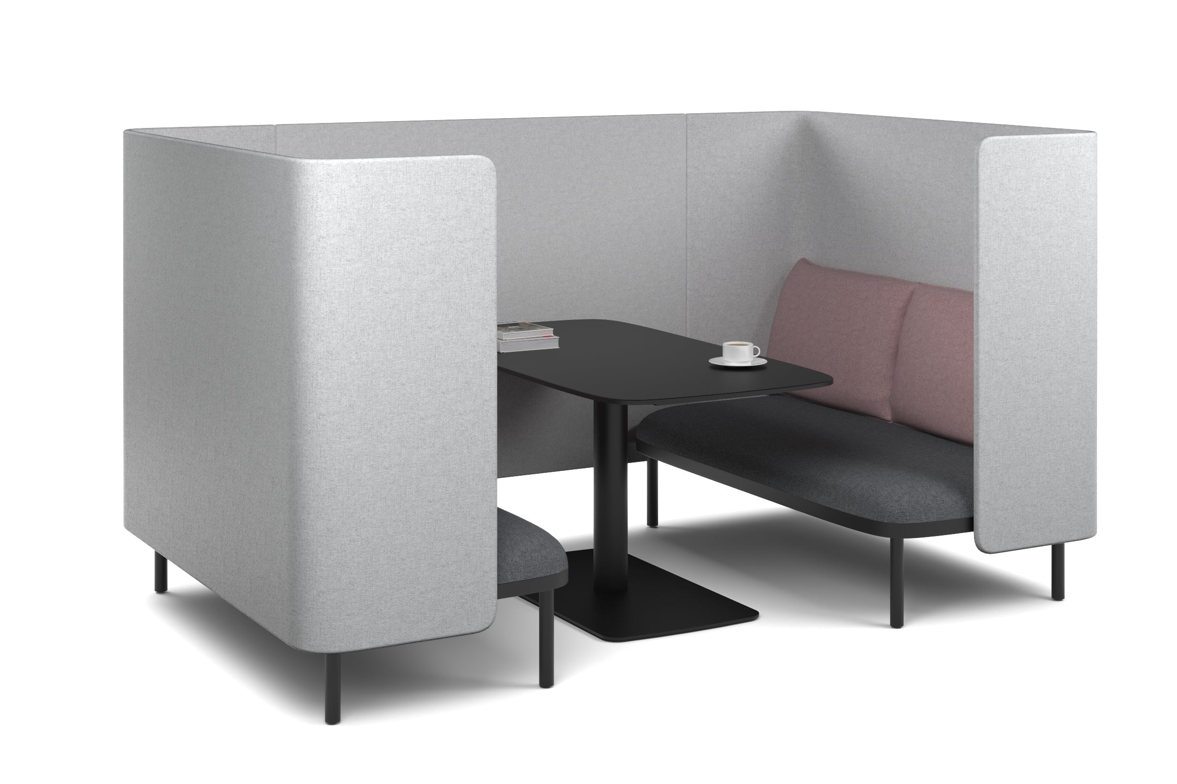 Comfortable Two-Person Privacy Pod Booth for Office, Home & Libraries - Soundproof & Cozy Seating Solution