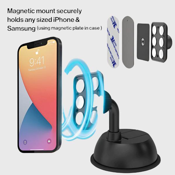 Simpl Touch Dash Mount - Universal Car Phone Holder for iPhone & Android - Secure & Hands-Free Driving Accessory - Perfect for GPS Navigation & Commuting