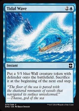 Magic The Gathering - Tidal Wave (075/249) - Eternal Masters - Foil Trading Card for Collectors & Players - Perfect for MTG Deck Building & Competitive Gameplay