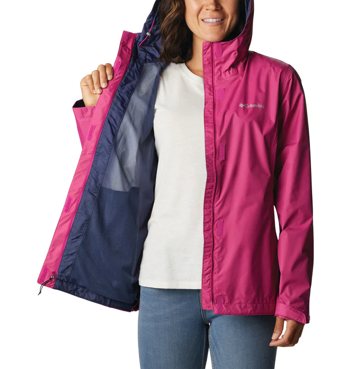 Columbia Women's Arcadia II Waterproof Rain Jacket - Lightweight, Breathable Windbreaker for Hiking, Camping & Outdoor Activities