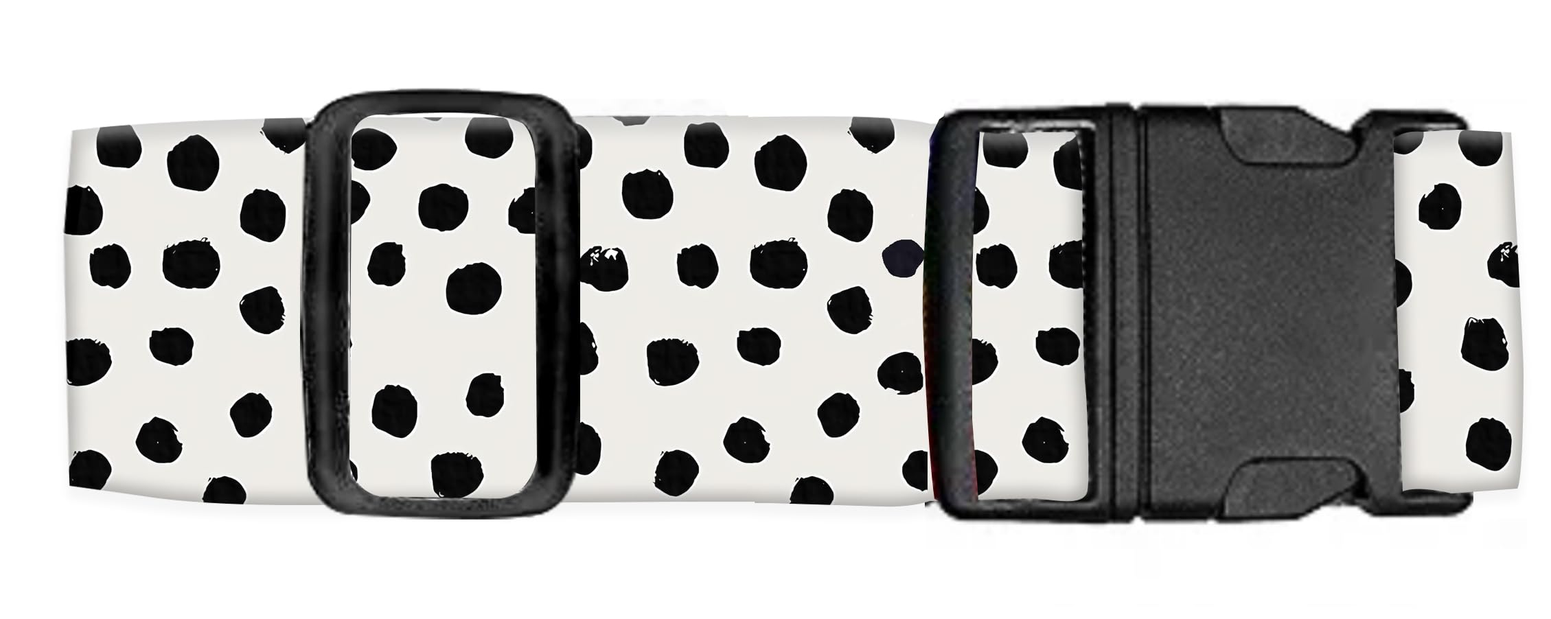 Durable Adjustable Luggage Straps for Suitcases with Quick-Release Buckle - Heavy Duty Travel Belt Accessories in Cute Polka Dot Design - Perfect for Air Travel, Vacation & Business Trips