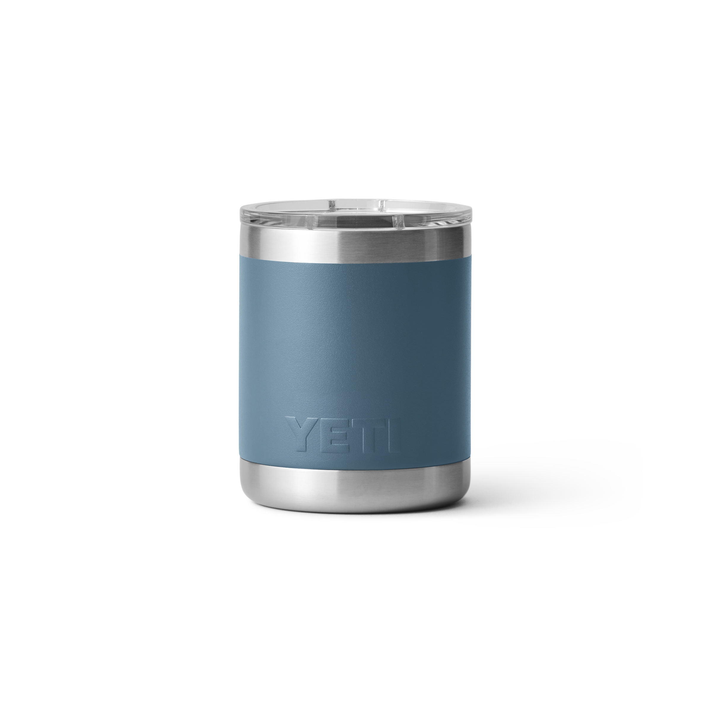 Yeti Rambler 10 oz Lowball Tumbler with Lid - Nordic Blue - Insulated Stainless Steel Cup for Coffee, Tea, and Cocktails at Home or Office