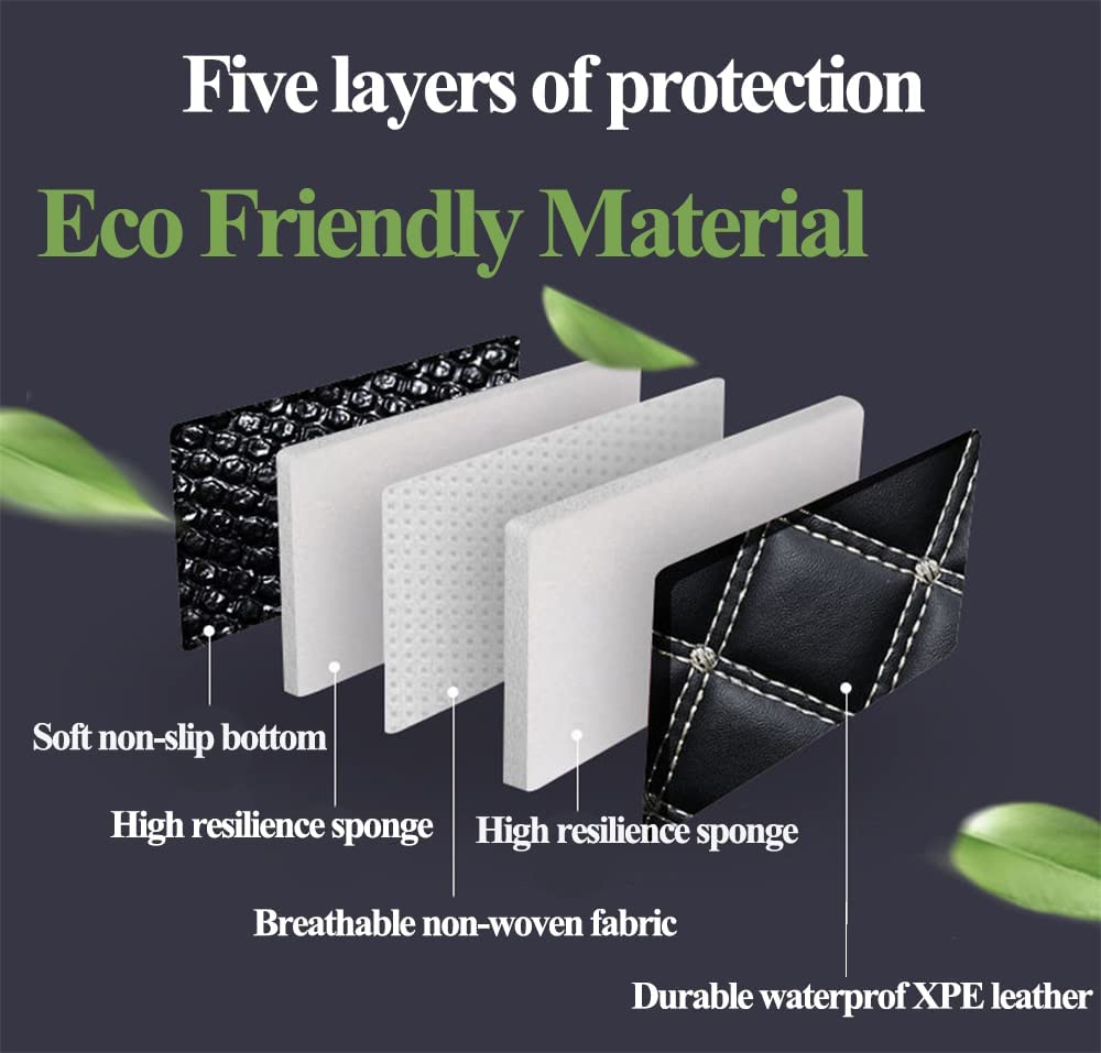 Heavy Duty 3D Laser Cargo Liner for Porsche Cayenne SUV 2019-2024 | All Weather Pet & Dog Cover Trunk Mat | Largest Coverage Brown Cargo Mats | Perfect for Road Trips, Camping & Pet Transport