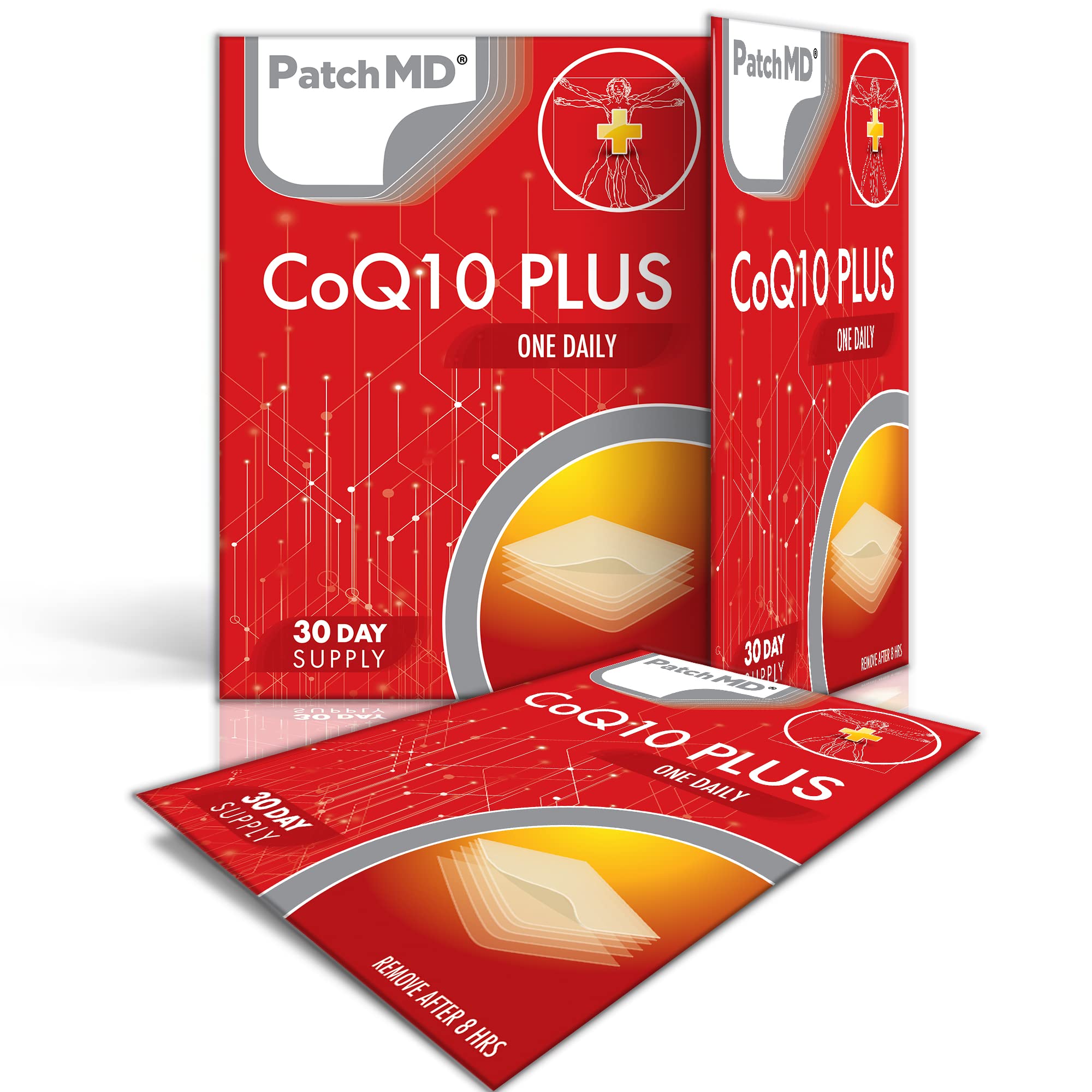 PATCHMD CoQ10 Topical Patches - 30 Day Supply - Supports Heart Health & Energy - Perfect for Busy Professionals & Active Lifestyles