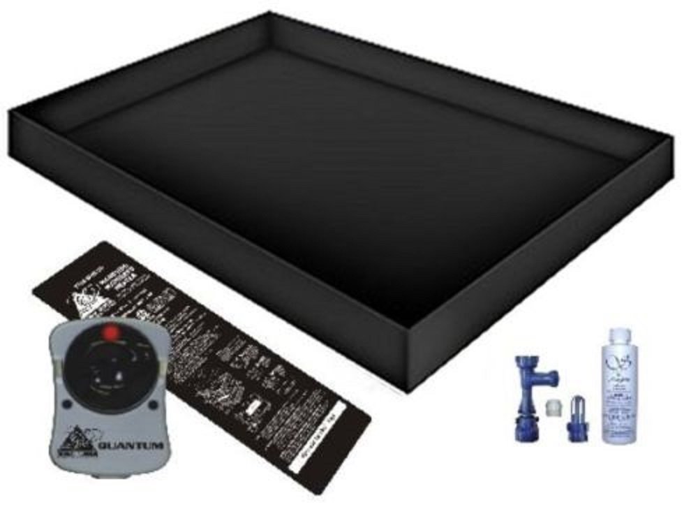 Premium Solid State WATERBED Heater Liner with Fill & Drain Conditioner Kit - Queen Size 60x84 Quantum Good - Perfect for Home Comfort & Bedroom Relaxation
