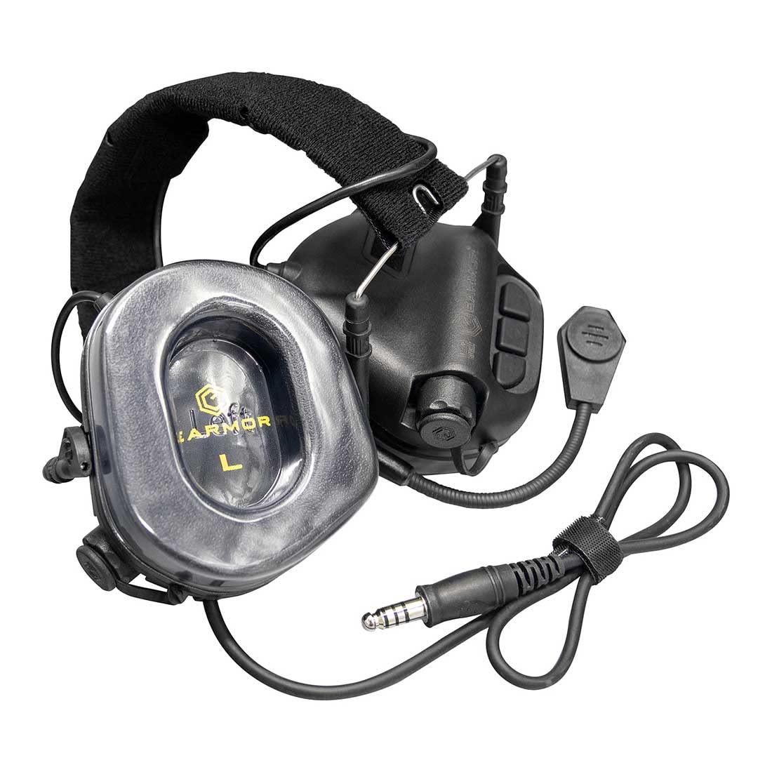 TEWERFITISME EARMOR Tactical Headset with Microphone - Waterproof M32 Noise Cancelling Headphones for CS Paintball Airsoft Shooting War Games & Sport Shooting | Military Training Outdoor Activities Hunting Range Use