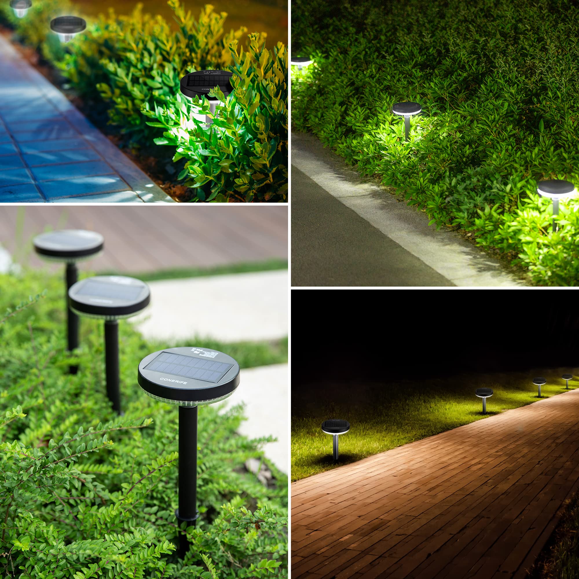 8 Pack Solar Pathway Lights Outdoor - IP65 Waterproof Solar Garden Lights with Auto On/Off Dark Sensor - Perfect for Yard, Driveway, Porch, Walkway & Landscape Decoration