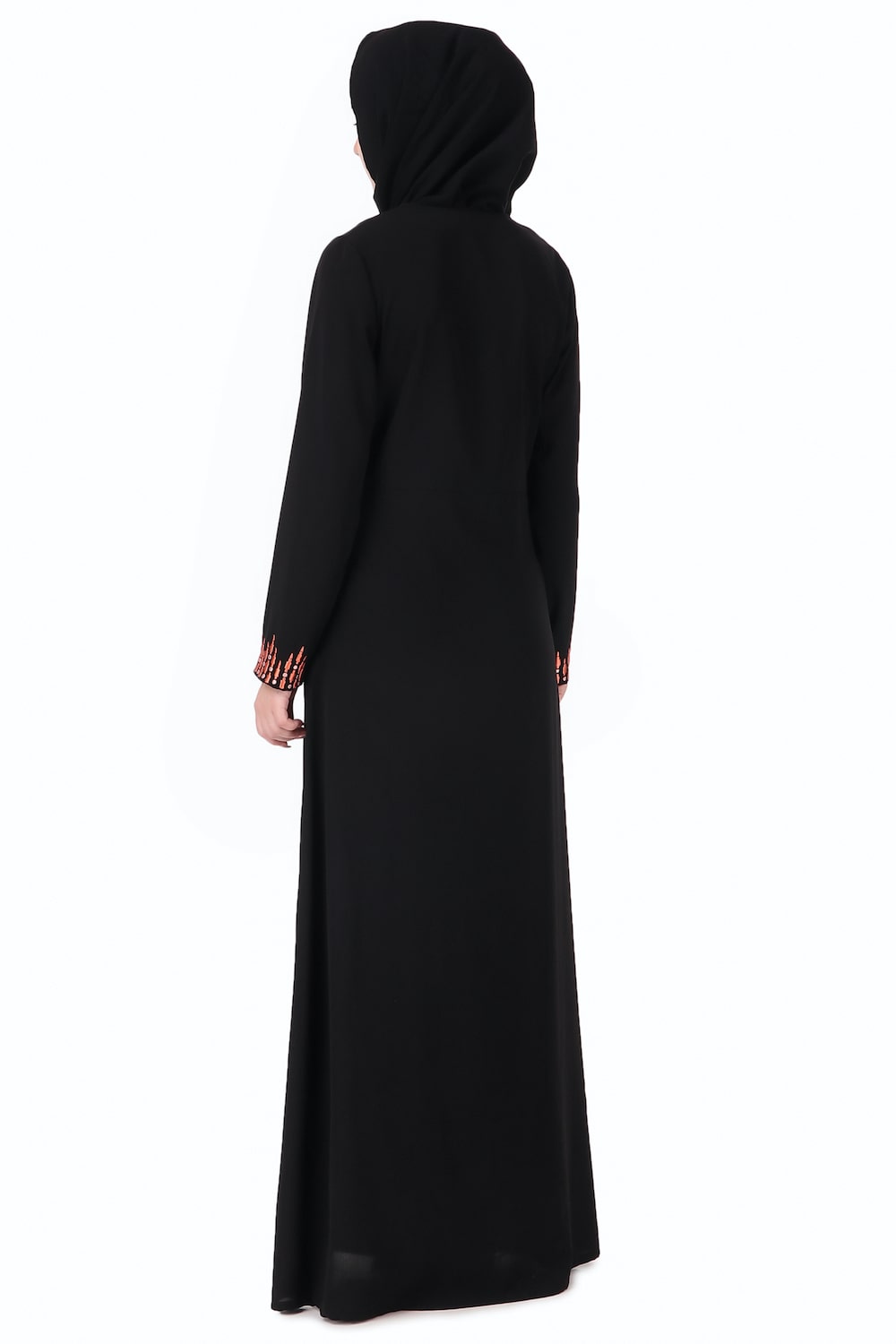 Elegant Graphic Stripe Embroidered A-Line Abaya Dress for Women - Perfect for Ramadan, Eid, Prayer & Special Occasions